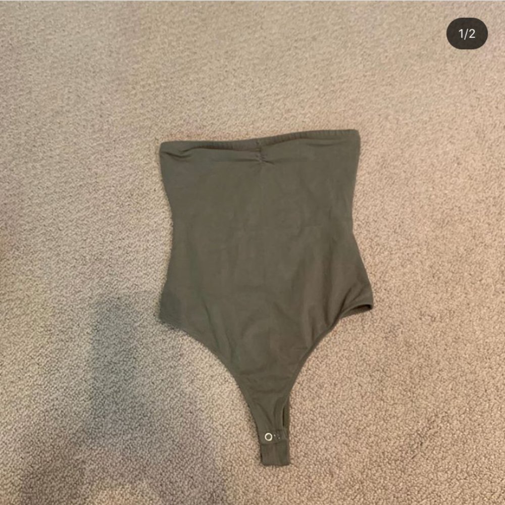 Forever 21 Green Tube Top Bodysuit